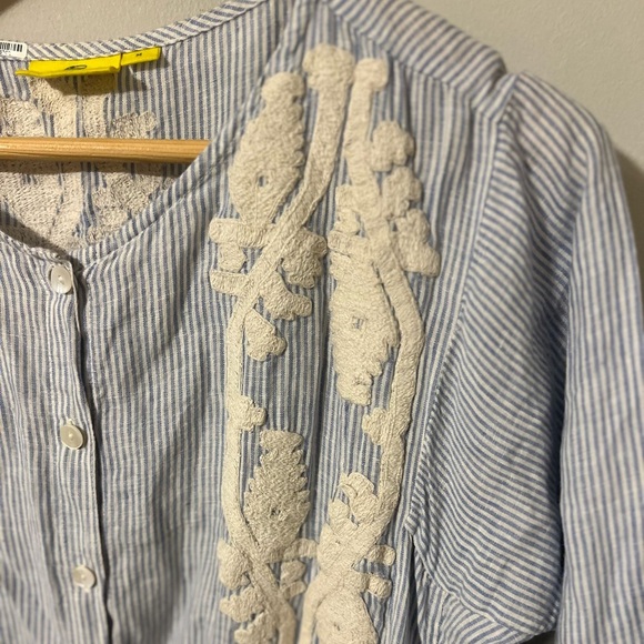 Roller Rabbit for Gorsuch Embroidered Tunic/Maxi Dress/Kurta Women’s Size Medium - Picture 3 of 10